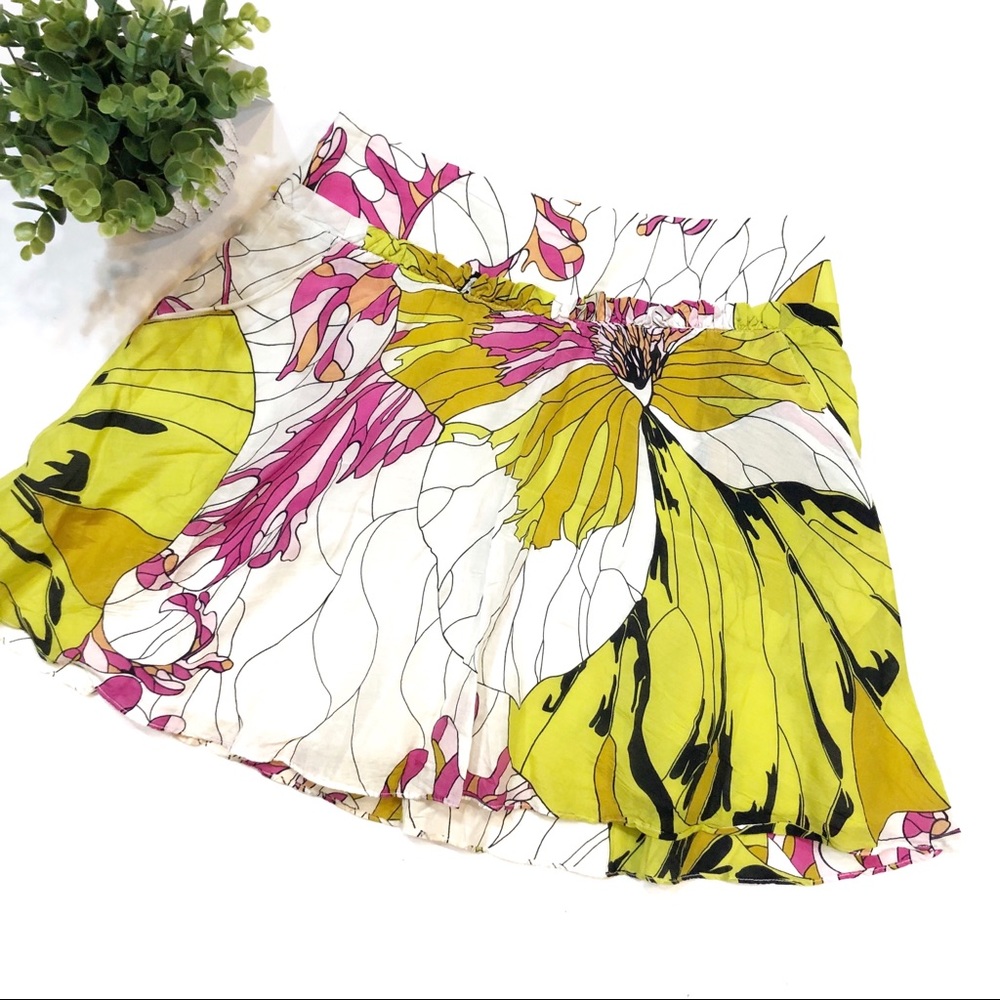Anthropologie Leifnotes • Guarri Silk Skirt